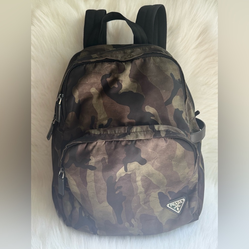 SOLD‼️Prada Men's Camouflage Backpack